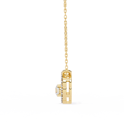 Diamond Drift – Round Lab Diamond Necklace