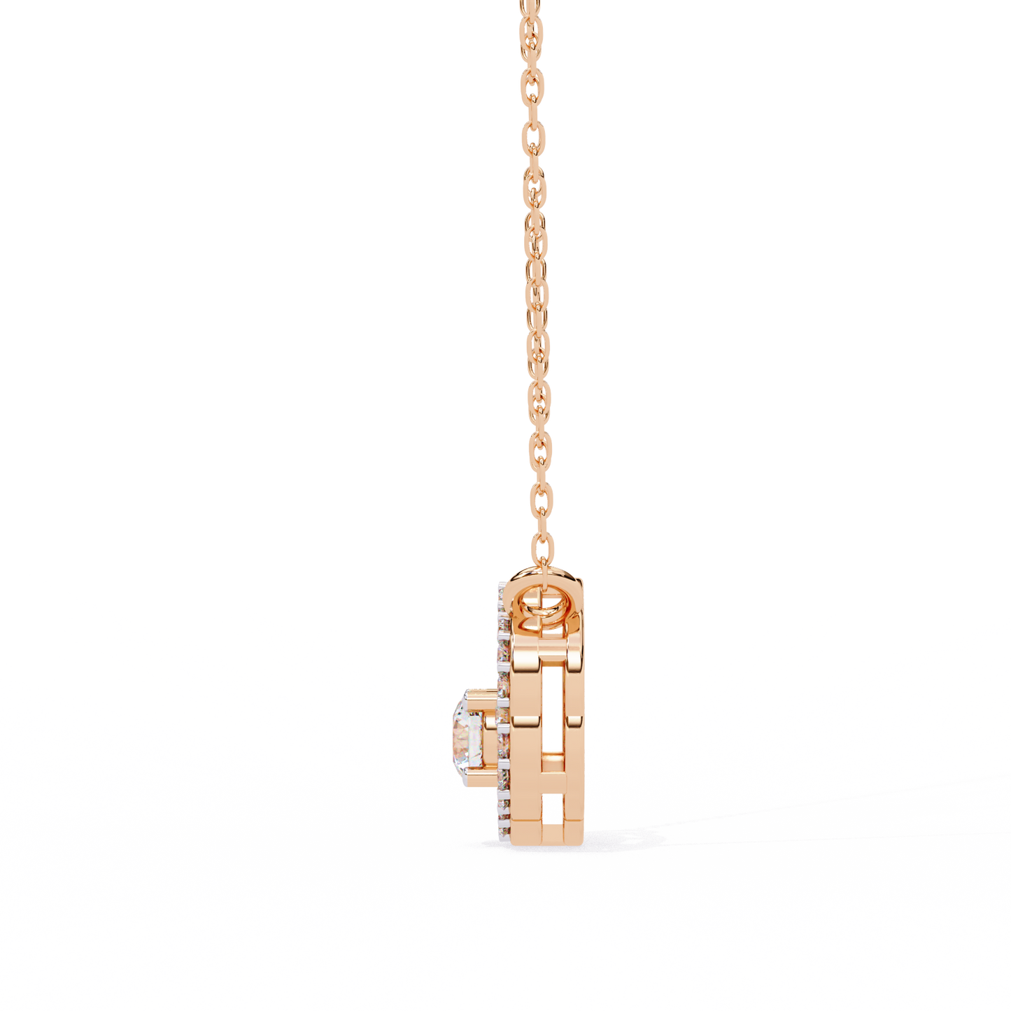 Diamond Drift – Round Lab Diamond Necklace