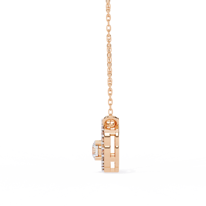Diamond Drift – Round Lab Diamond Necklace