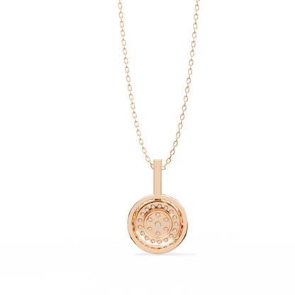 Diamond Lace – Round Lab Diamond Cluster Pendant