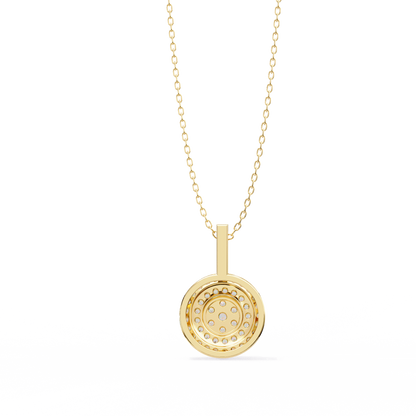Diamond Lace – Round Lab Diamond Cluster Pendant