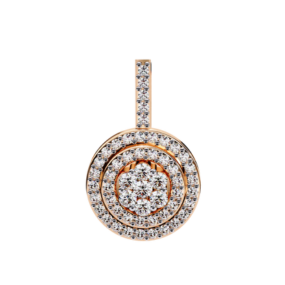 Diamond Lace – Round Lab Diamond Cluster Pendant