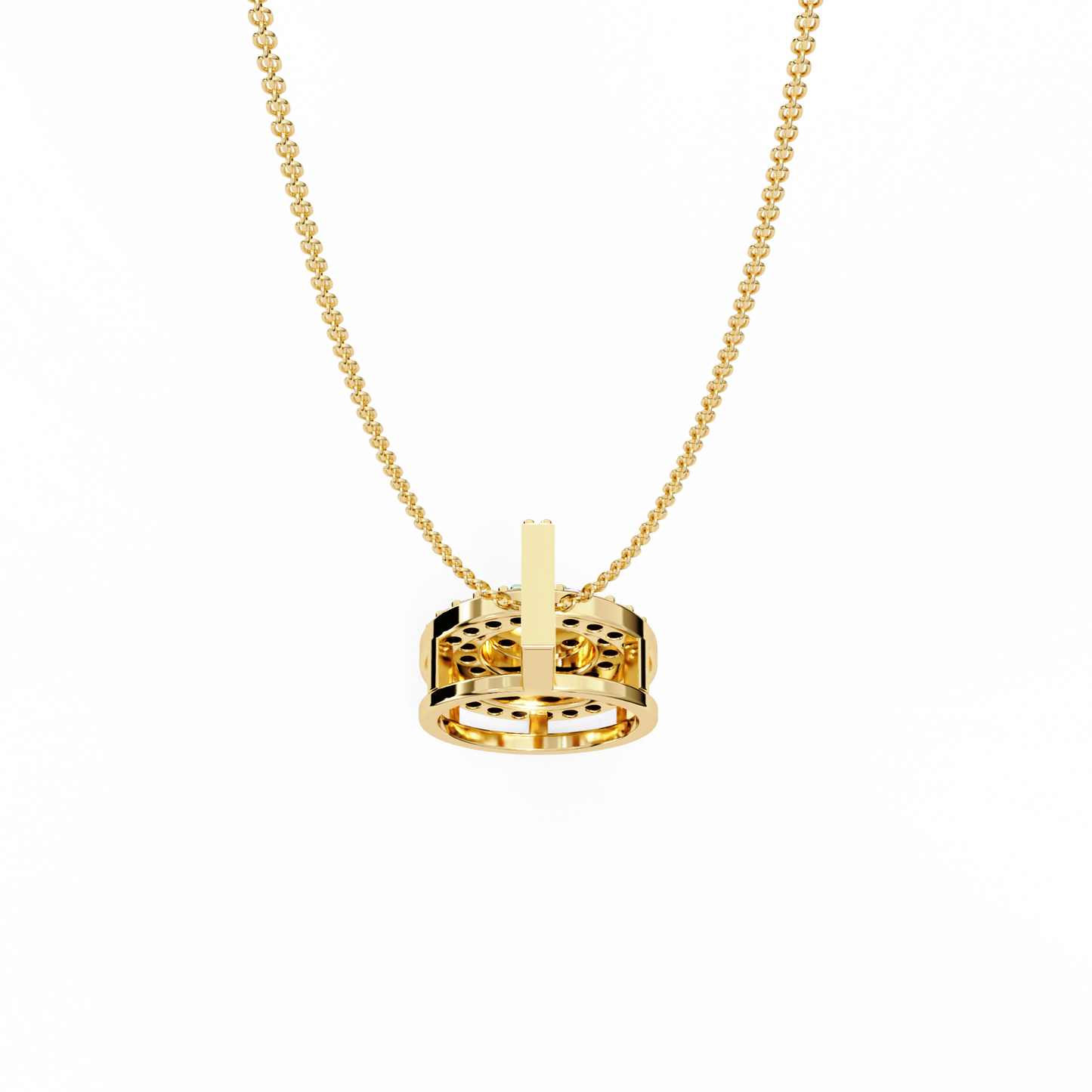Diamond Lace – Round Lab Diamond Cluster Pendant