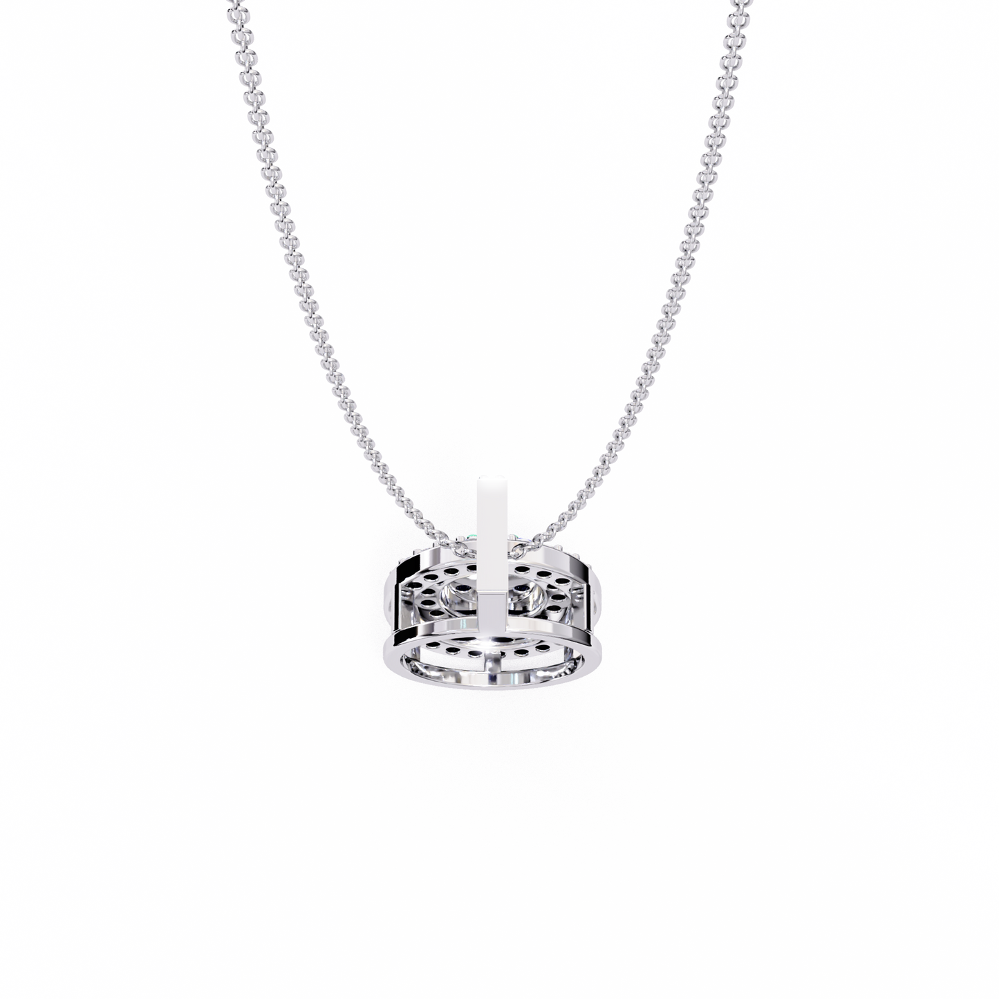 Diamond Lace – Round Lab Diamond Cluster Pendant