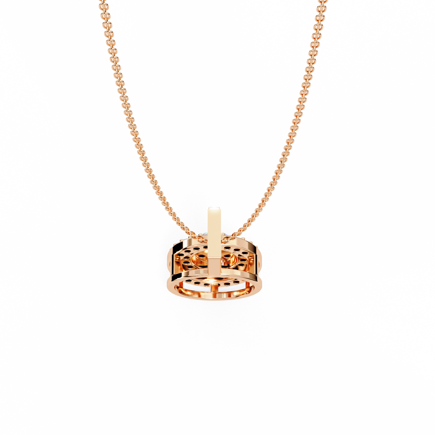Diamond Lace – Round Lab Diamond Cluster Pendant