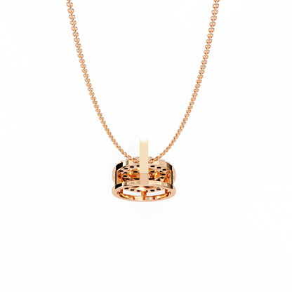 Diamond Lace – Round Lab Diamond Cluster Pendant