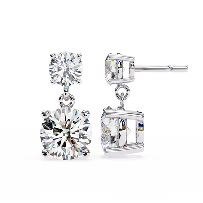 Modified Classic 3 ct. Round Studs