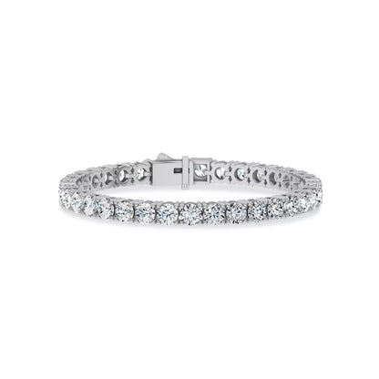 Nuit D’Or 15 CTW Natural Diamond Four-Prong Straight Tennis Bracelet in white gold, view 1
