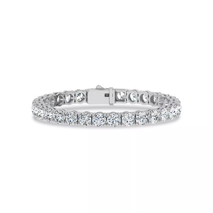 Nuit D’Or 20 CTW Natural Diamond Four-Prong Straight Tennis Bracelet in white gold, view 1