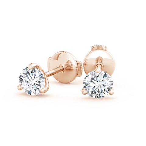 1.50CTW 14K Lab-Grown Prong-Set Round Diamond Martini Stud Earrings