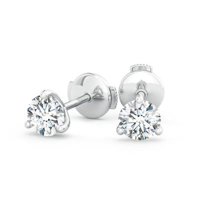 1.50CTW 14K Lab-Grown Prong-Set Round Diamond Martini Stud Earrings
