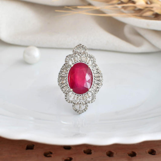 Scarlet Grace Oval Ring