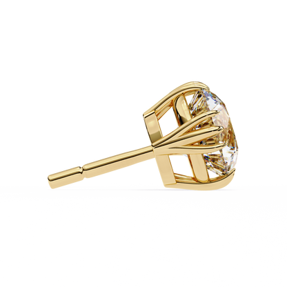 Radiant Orbit – Round Lab Diamond Double Halo Stud