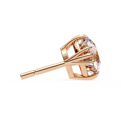 Radiant Orbit – Round Lab Diamond Double Halo Stud