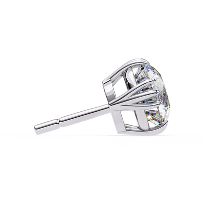 Radiant Orbit – Round Lab Diamond Double Halo Stud