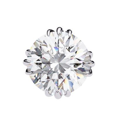 Radiant Orbit – Round Lab Diamond Double Halo Stud