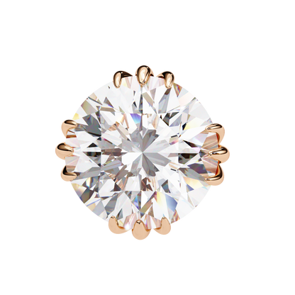 Radiant Orbit – Round Lab Diamond Double Halo Stud
