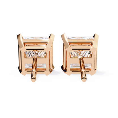 Regent Squares – Princess Cut Lab Diamond Bold Studs