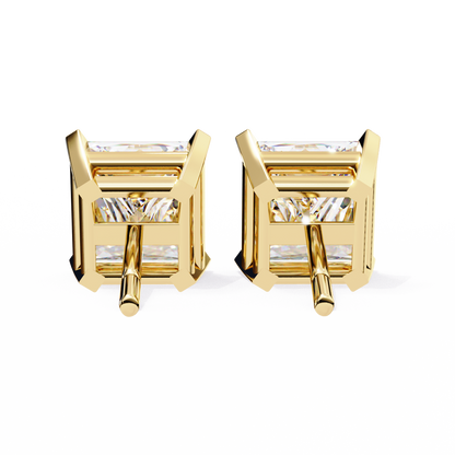 Regent Squares – Princess Cut Lab Diamond Bold Studs