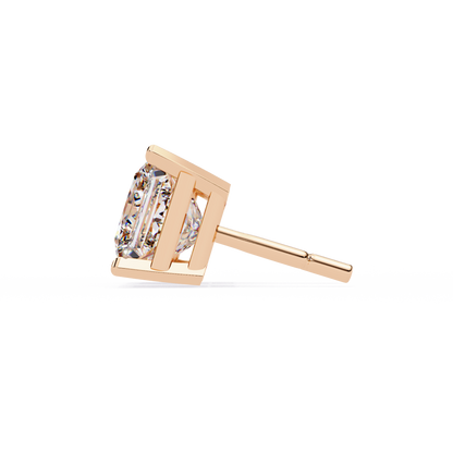 Regent Squares – Princess Cut Lab Diamond Bold Studs
