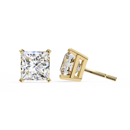 Regent Squares – Princess Cut Lab Diamond Bold Studs