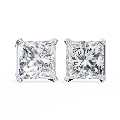 Regent Squares – Princess Cut Lab Diamond Bold Studs