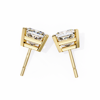 Regent Squares – Princess Cut Lab Diamond Bold Studs