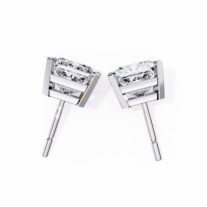 Regent Squares – Princess Cut Lab Diamond Bold Studs