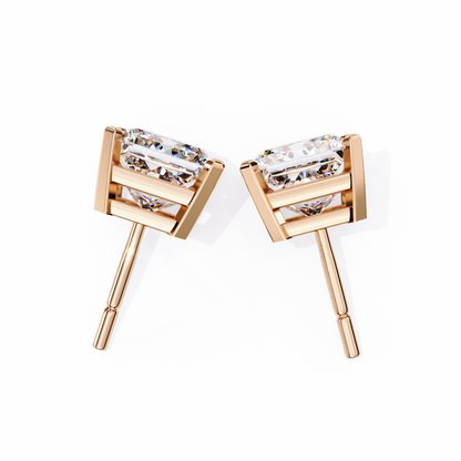 Regent Squares – Princess Cut Lab Diamond Bold Studs