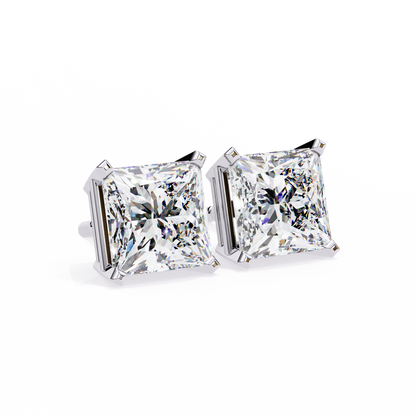 Regent Squares – Princess Cut Lab Diamond Bold Studs