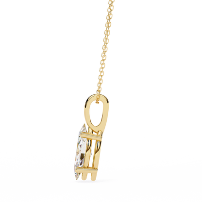 Wingspan – Marquise Lab Diamond Split-Prong Chain Pendant