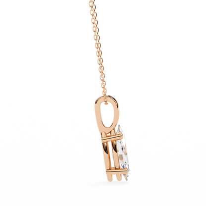 Wingspan – Marquise Lab Diamond Split-Prong Chain Pendant