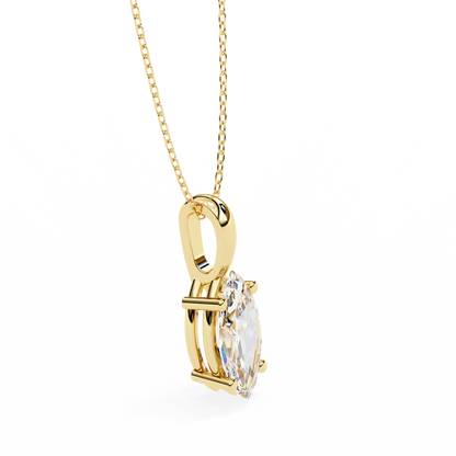 Wingspan – Marquise Lab Diamond Split-Prong Chain Pendant