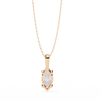 Wingspan – Marquise Lab Diamond Split-Prong Chain Pendant