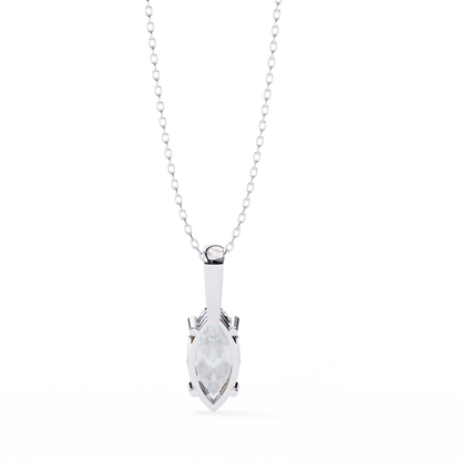 Wingspan – Marquise Lab Diamond Split-Prong Chain Pendant