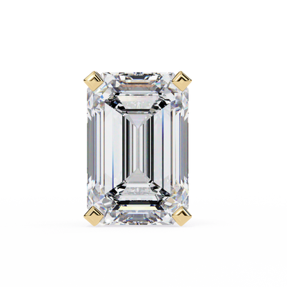 Emerald Gleam – Emerald Cut Lab Diamond Solitaire Studs