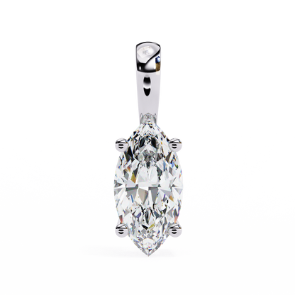 Wingspan – Marquise Lab Diamond Split-Prong Chain Pendant
