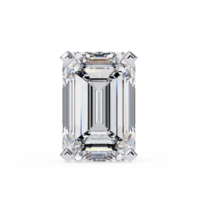 Emerald Gleam – Emerald Cut Lab Diamond Solitaire Studs