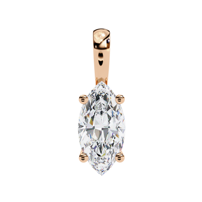 Wingspan – Marquise Lab Diamond Split-Prong Chain Pendant