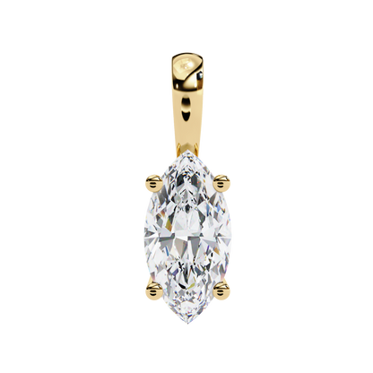 Wingspan – Marquise Lab Diamond Split-Prong Chain Pendant