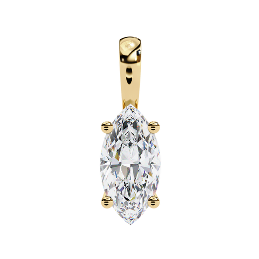 Wingspan – Marquise Diamond Split-Prong Chain Pendant