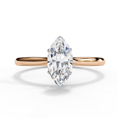 Marquise Rose Solitaire Ring