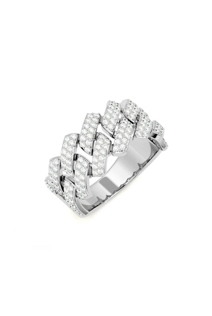 Diamond Cuban Link Eternity Band