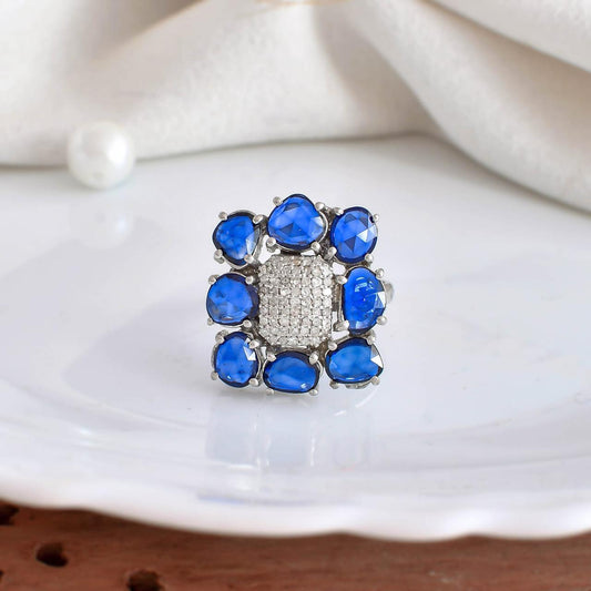 Sapphire Royal Mosaic Ring