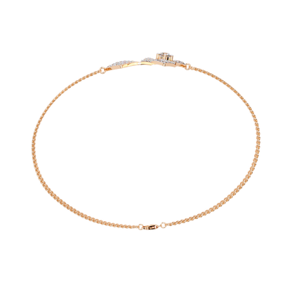 Twin Diamond Tiles – Diamond Modular Connector in 14K Gold