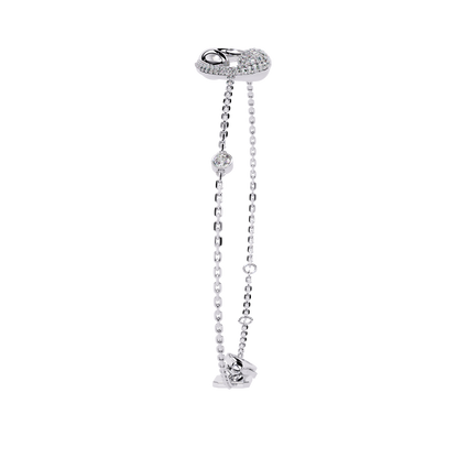 Harmony Bloom – Micro Pavé Diamond Clasp in 14K Gold