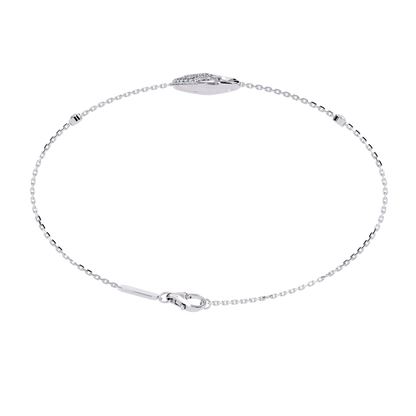 Harmony Bloom – Micro Pavé Diamond Clasp in 14K Gold