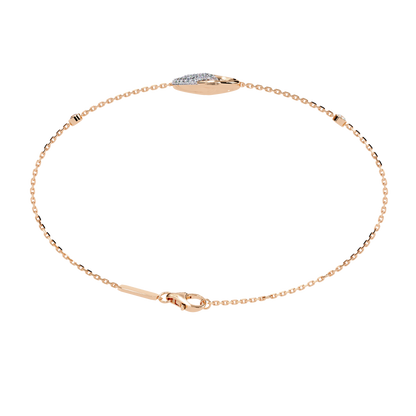 Harmony Bloom – Micro Pavé Diamond Clasp in 14K Gold
