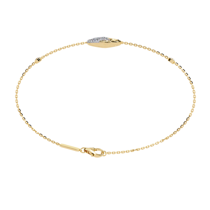 Harmony Bloom – Micro Pavé Diamond Clasp in 14K Gold
