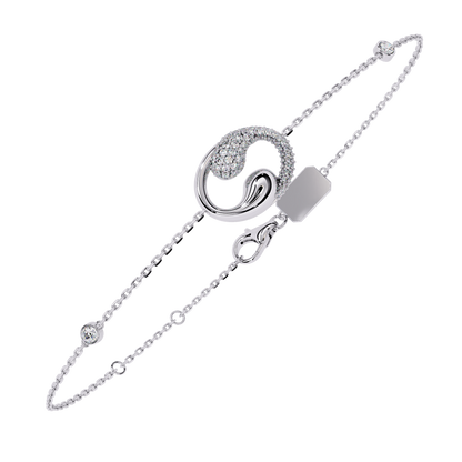 Harmony Bloom – Micro Pavé Diamond Clasp in 14K Gold